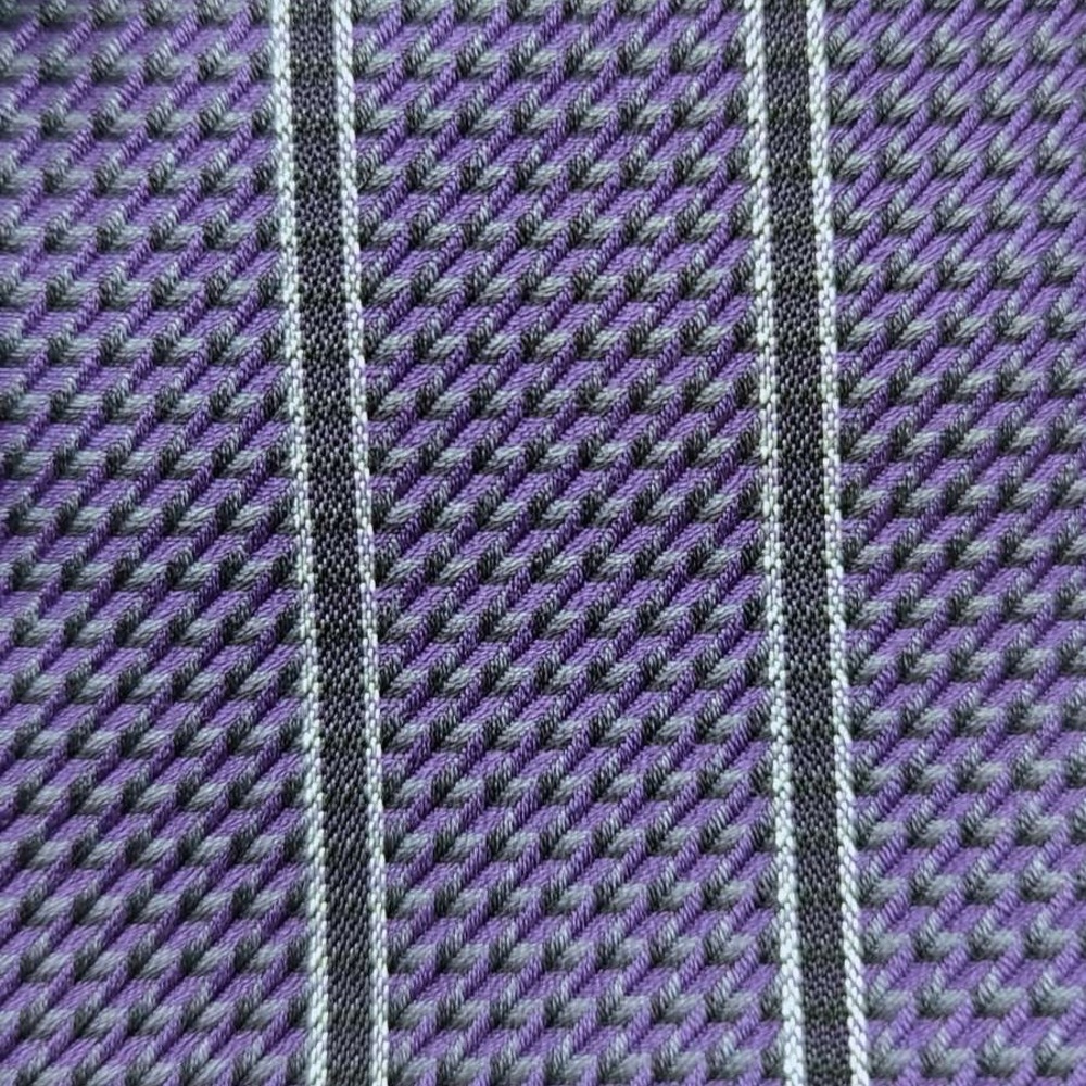 Ermenegildo Zegna Purple Dress Shirt with Black and White Pinstripes 👔 - Picture 7 of 7
